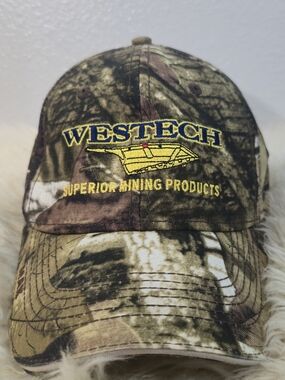 WestECH Superior Mining Products Camo Hat Adjustable Strap Outdoor Work Cap